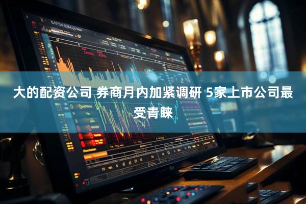 大的配资公司 券商月内加紧调研 5家上市公司最受青睐