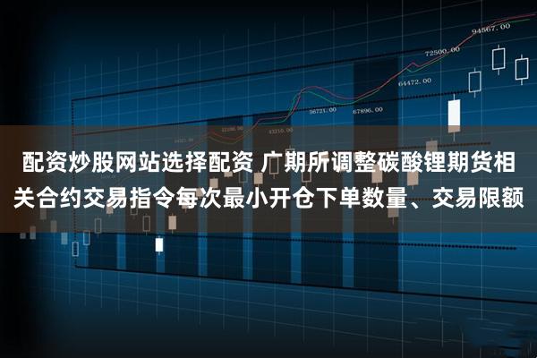 配资炒股网站选择配资 广期所调整碳酸锂期货相关合约交易指令每次最小开仓下单数量、交易限额